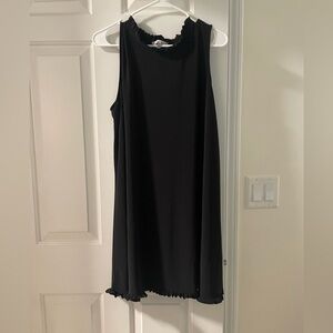 Black Sleeveless Midi Dress